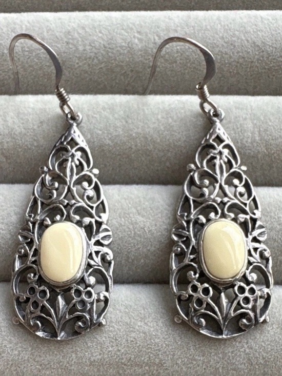 Jewelry - Sterling Silver Filigree Teardrop Earrings